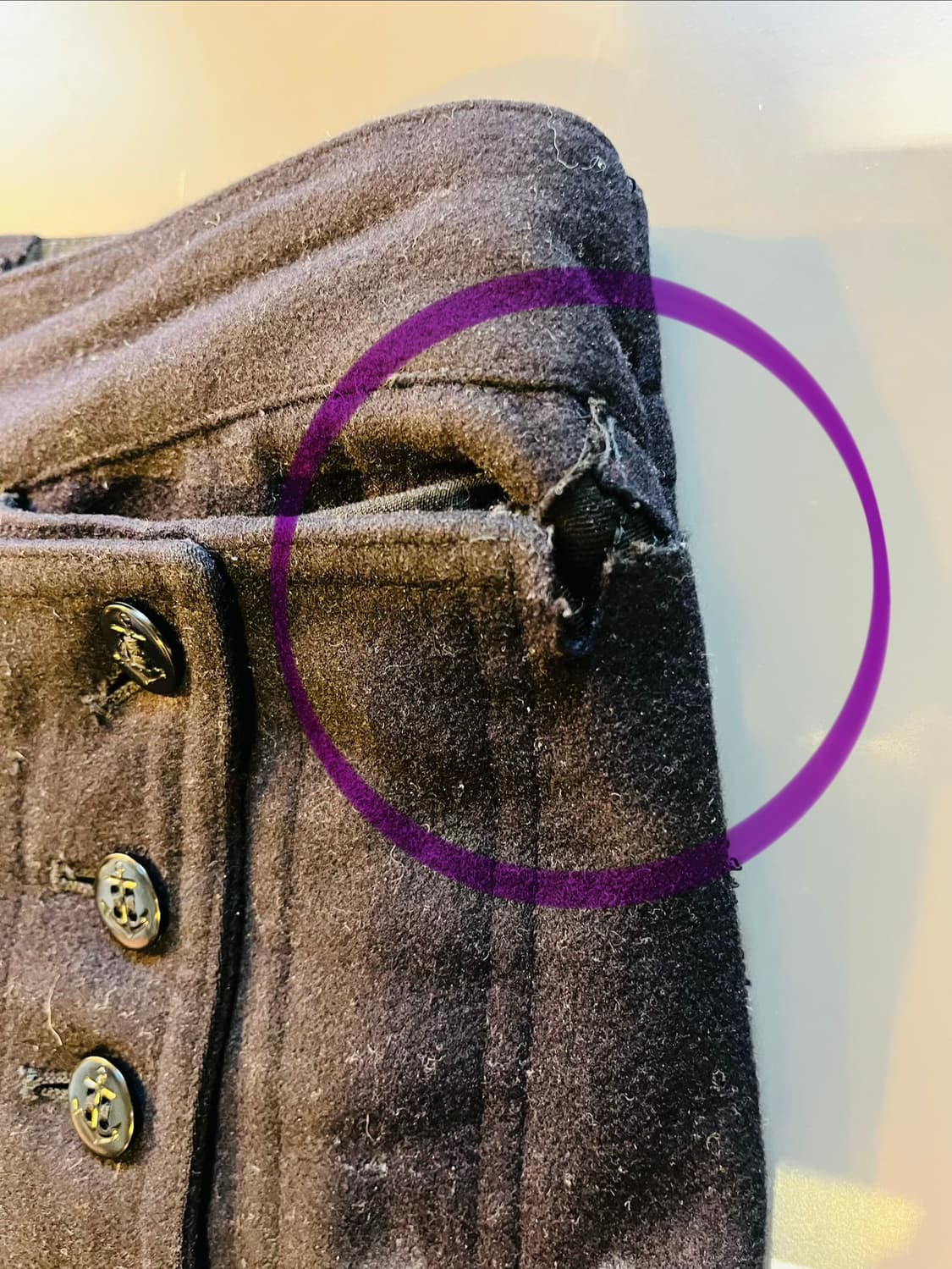 미 해군 세일러 울 팬츠 (1966년 실지급) 상품이미지5