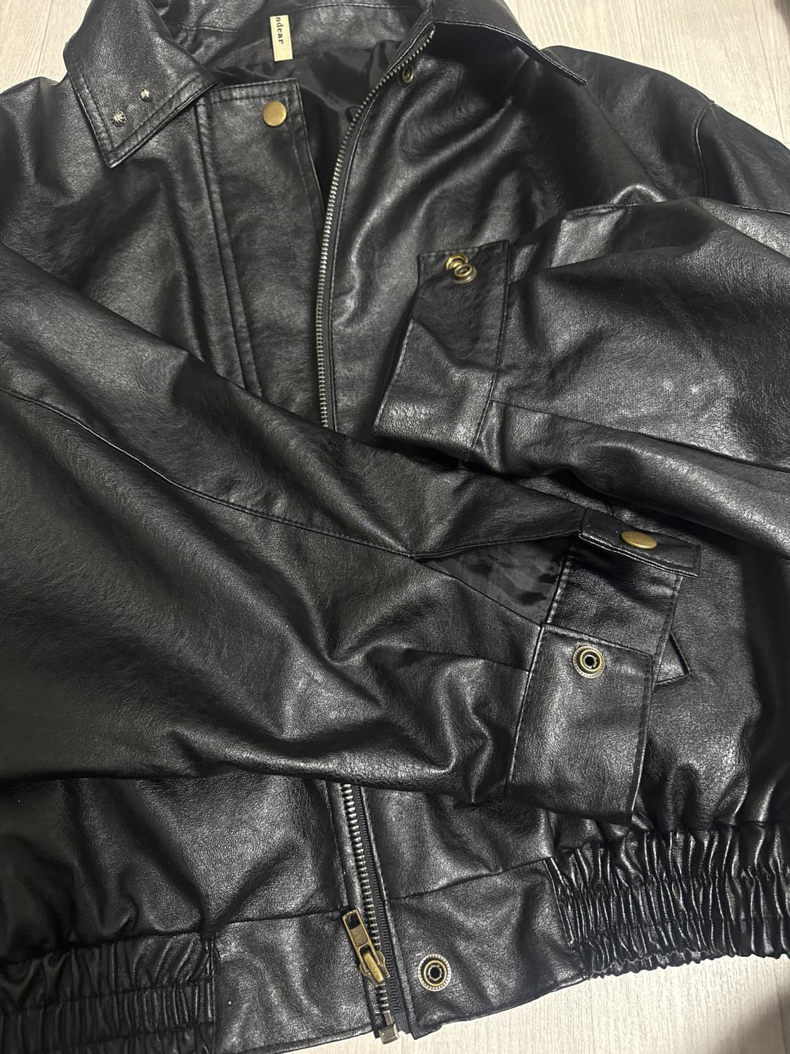 빈티지 레더 자켓 상품이미지5