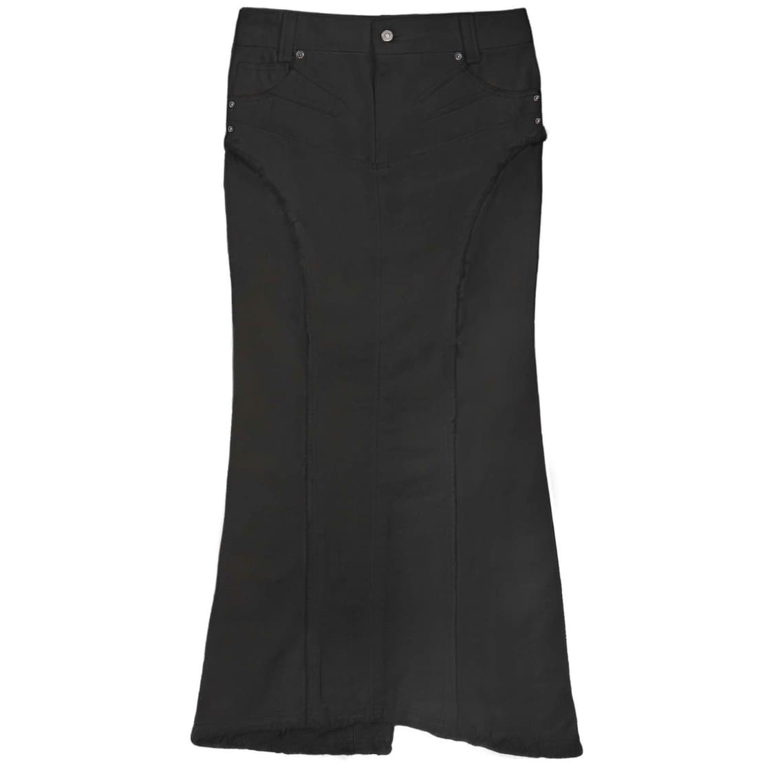 bonnae 본네 워시드 데님 스커트 블랙 상품이미지6