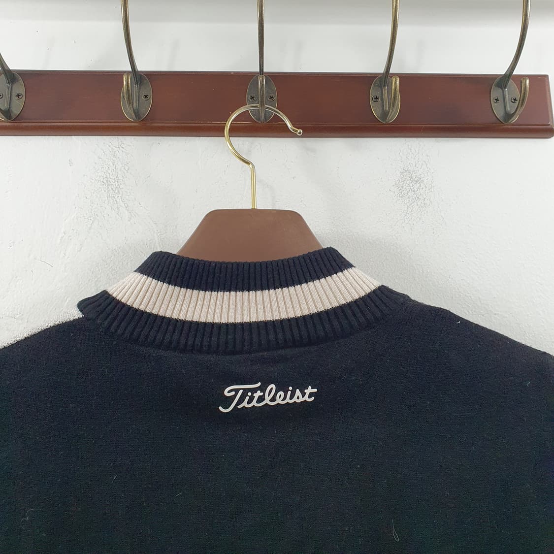 L 타이틀리스트 남성 골프웨어 방풍 반집업 니트 스웨터 상품이미지7