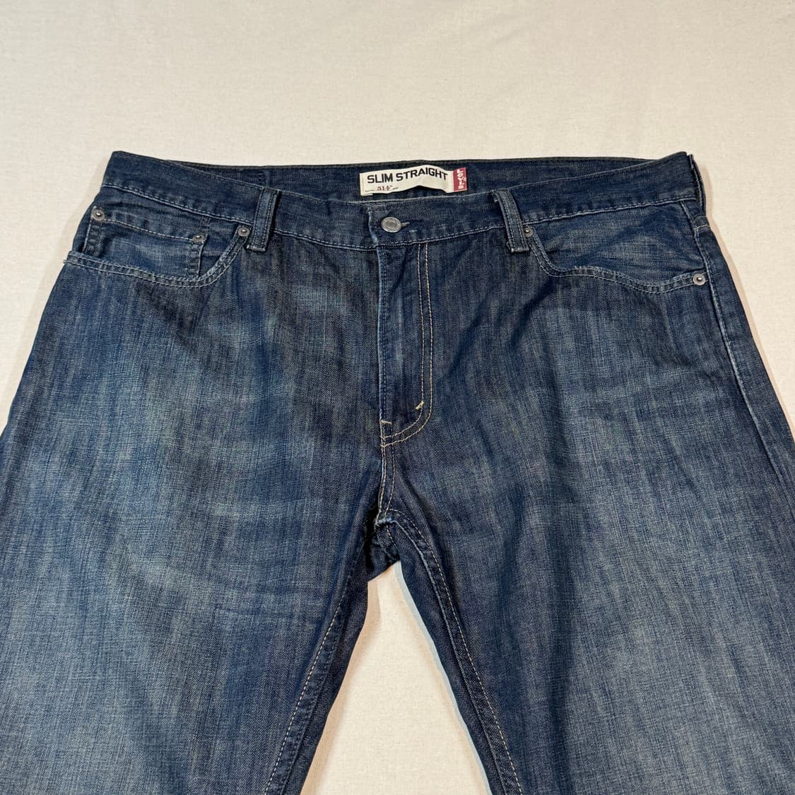 37inch) 리바이스 514 슬림 스트레이트 진청 데님 청바지 상품이미지6