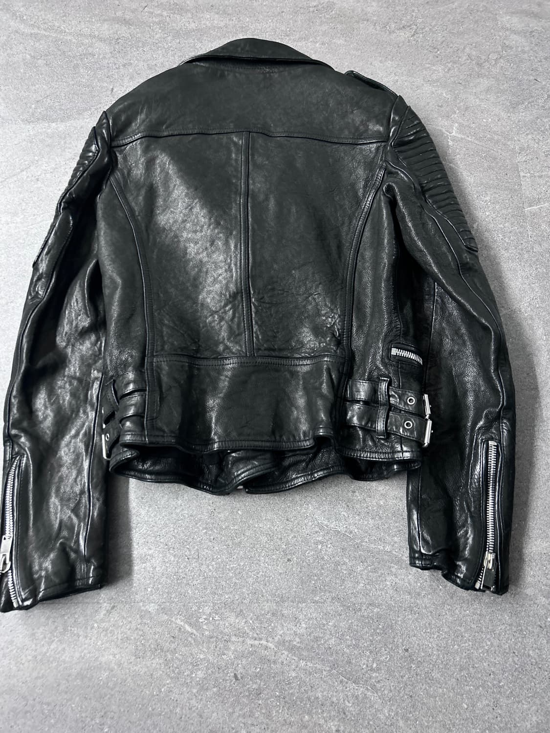 Italian Lambskin Multi Zip Rider Jacket 상품이미지7