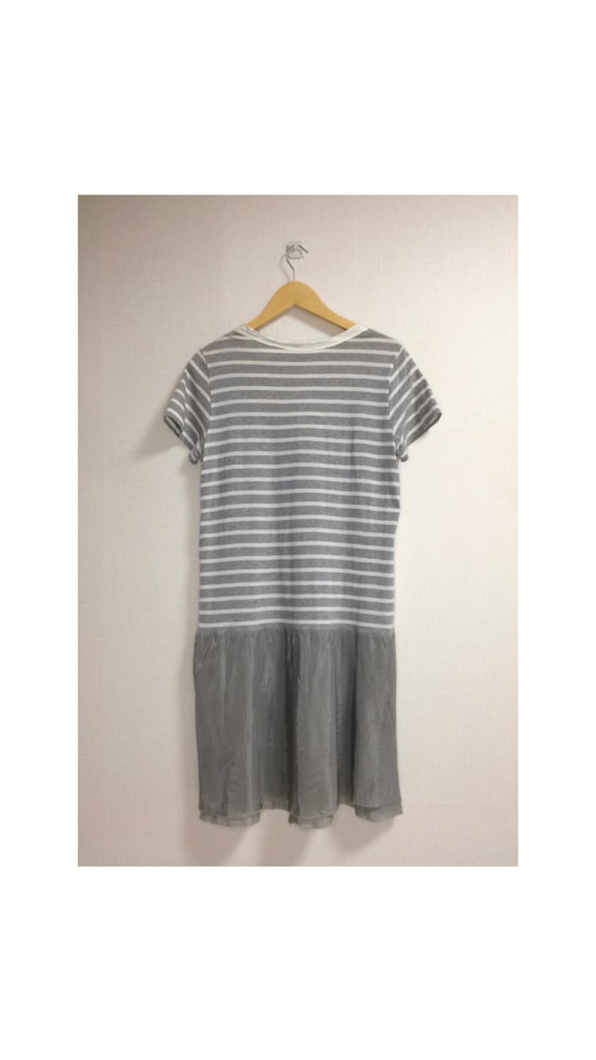 Sacai luck 사카이 럭 그레이 스트라이프 원피스 상품이미지5