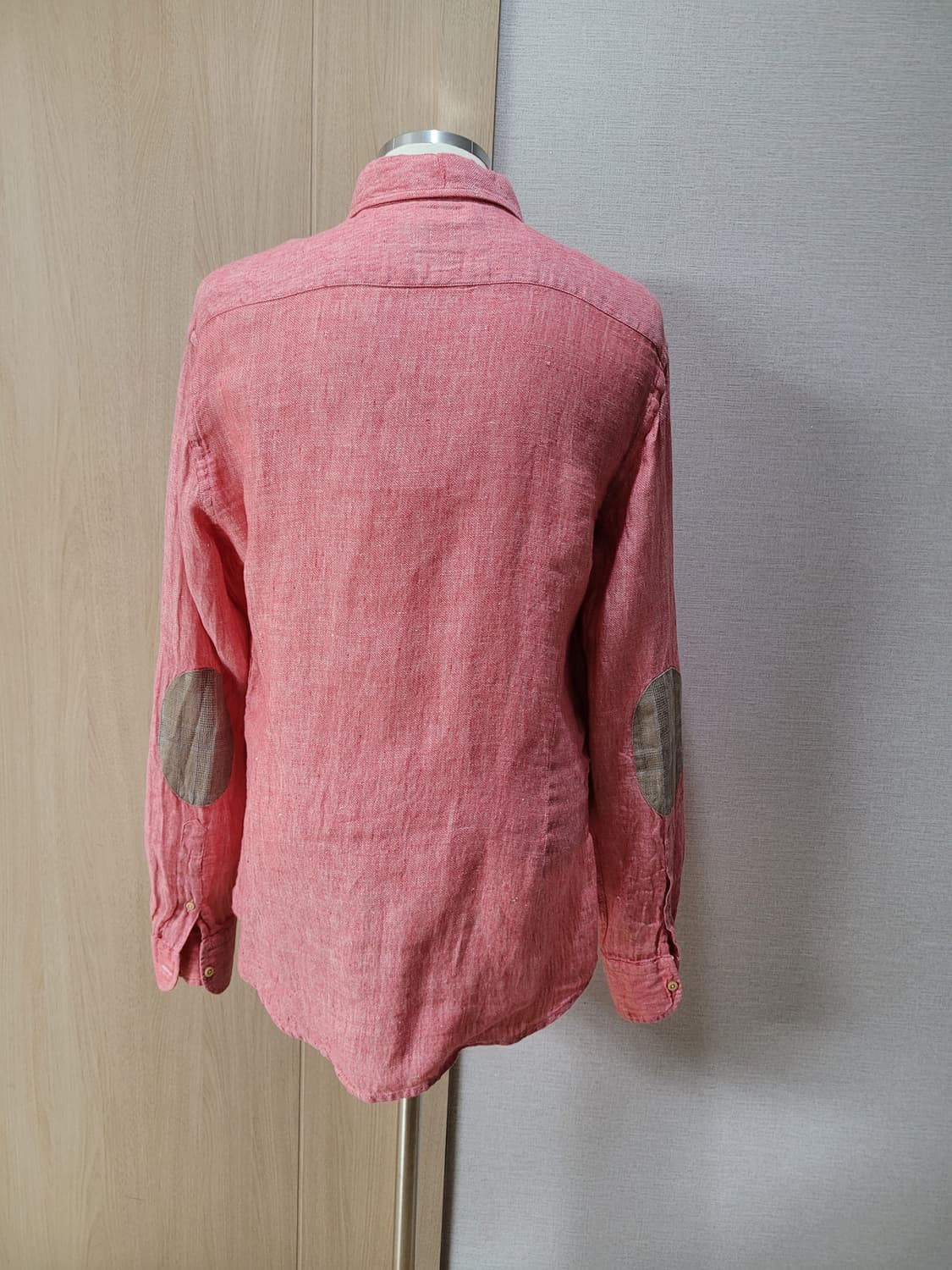 마시모두띠 Massimo Dutti 남자 린넨 셔츠 105 레드 상품이미지6