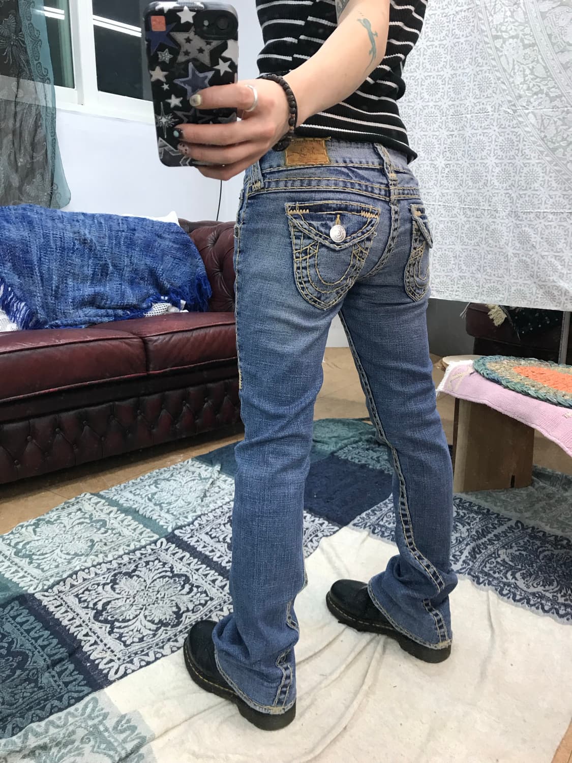 트루릴리젼 조이슈퍼티 여성 부츠컷 스판 데님팬츠  상품이미지1