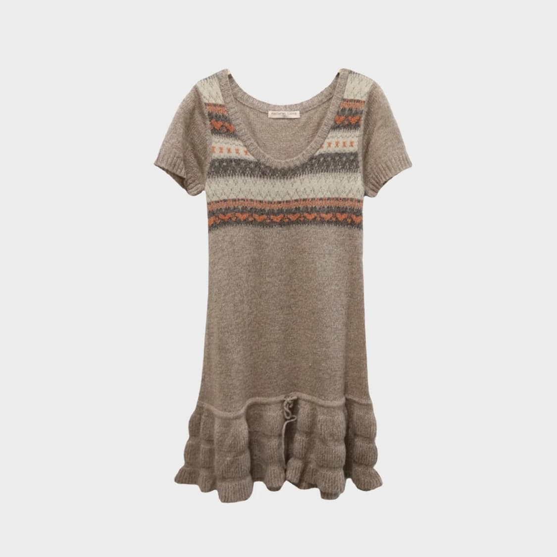 NATURAL COLMO 빈티지 울 혼방 반팔 원피스 60353 상품이미지1