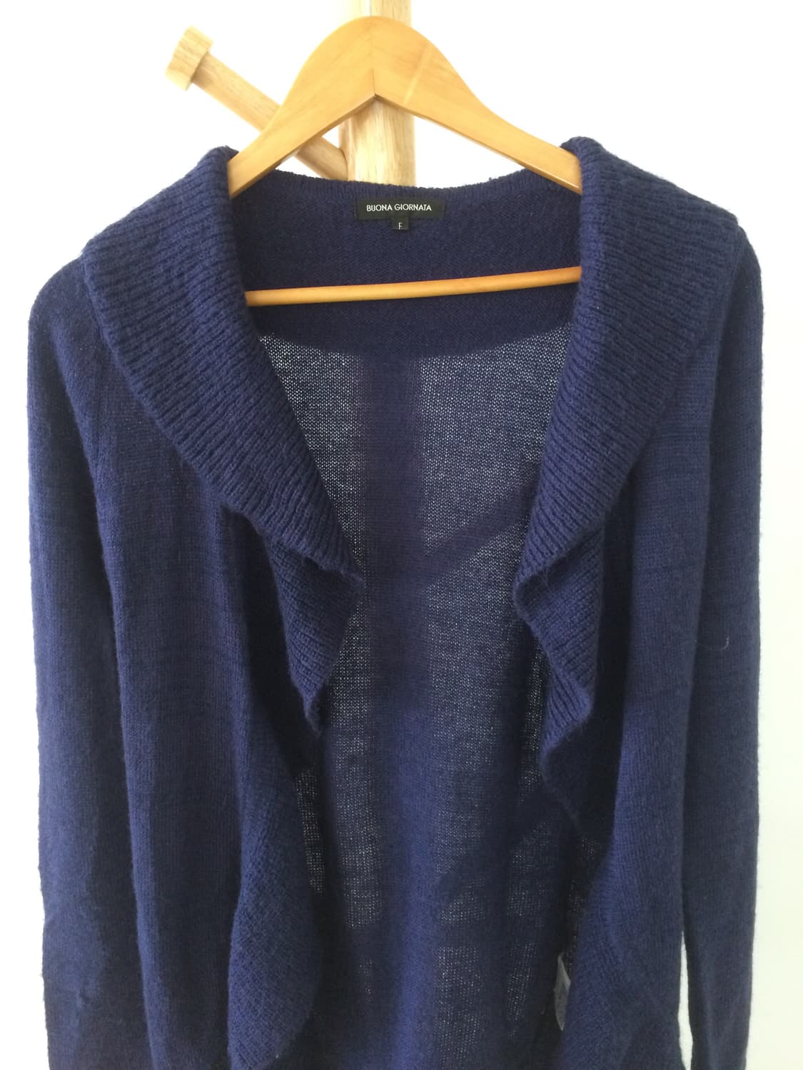 진한 보라파랑 가디건 상품이미지4