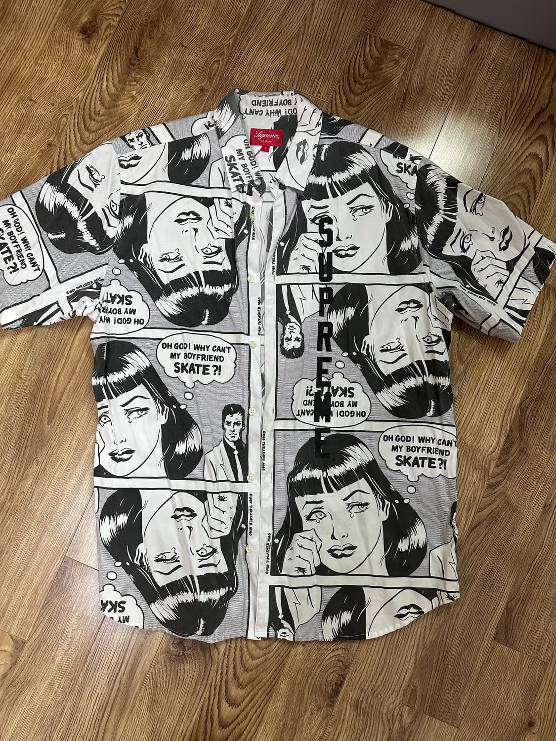 슈프림 트레셔 보이프렌드 셔츠 화이트 L 상품이미지1