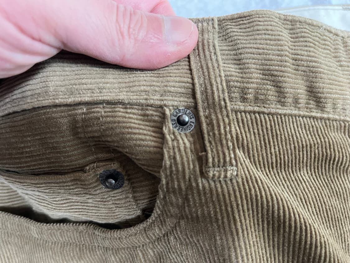 새상품)(M)엔지니어드가먼츠 14w 코듀로이 RF진 팬츠 진 상품이미지5