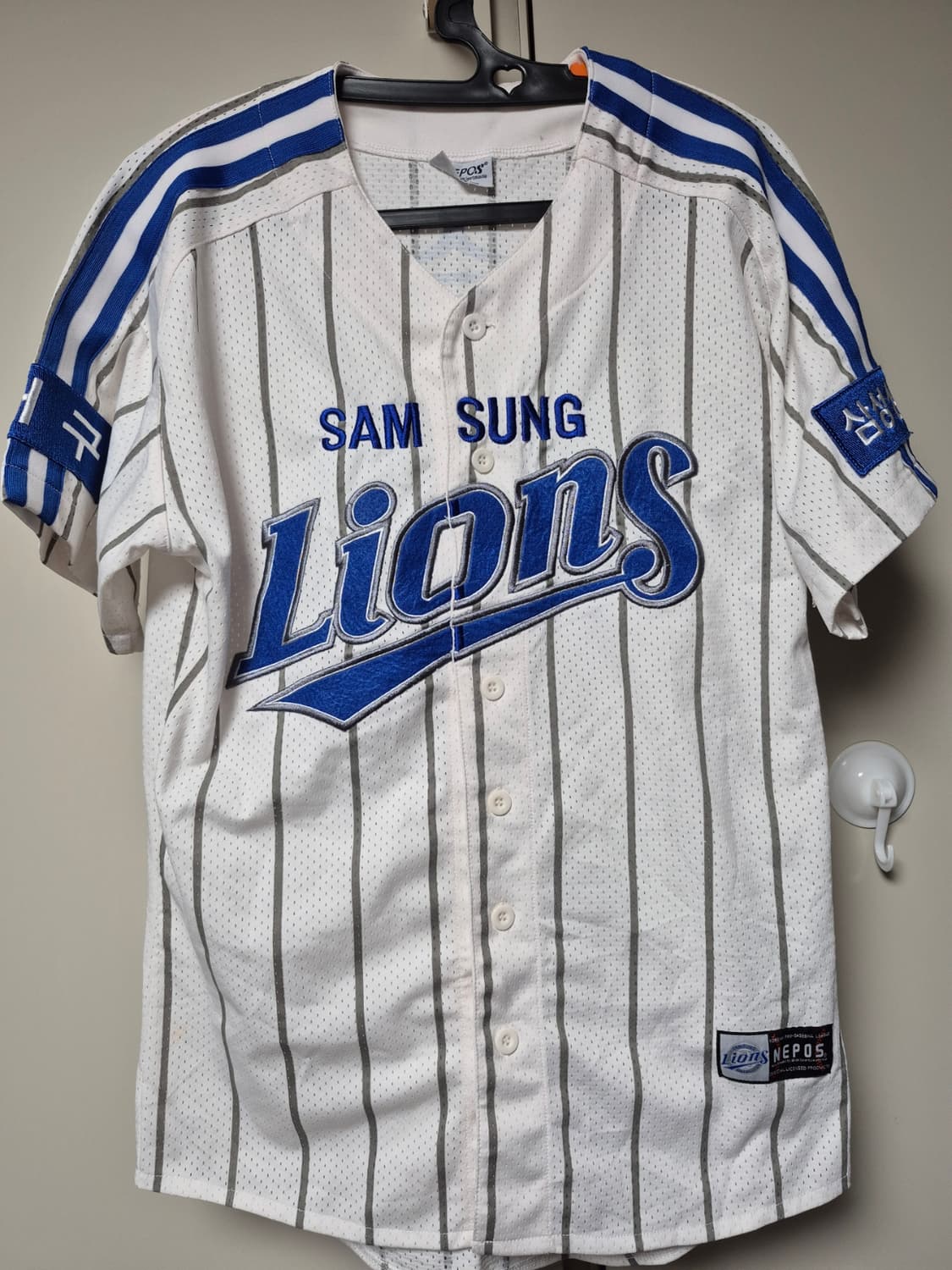 삼성라이온즈 왕조 시절 유니폼 100사이즈 이승엽 마킹 버전 판매합니다. 상품이미지1