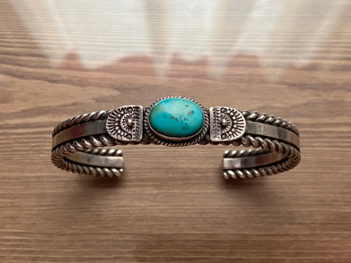 에타 엔디토 인디언주얼리 나바호 은 실버 뱅글 팔찌 상품이미지1