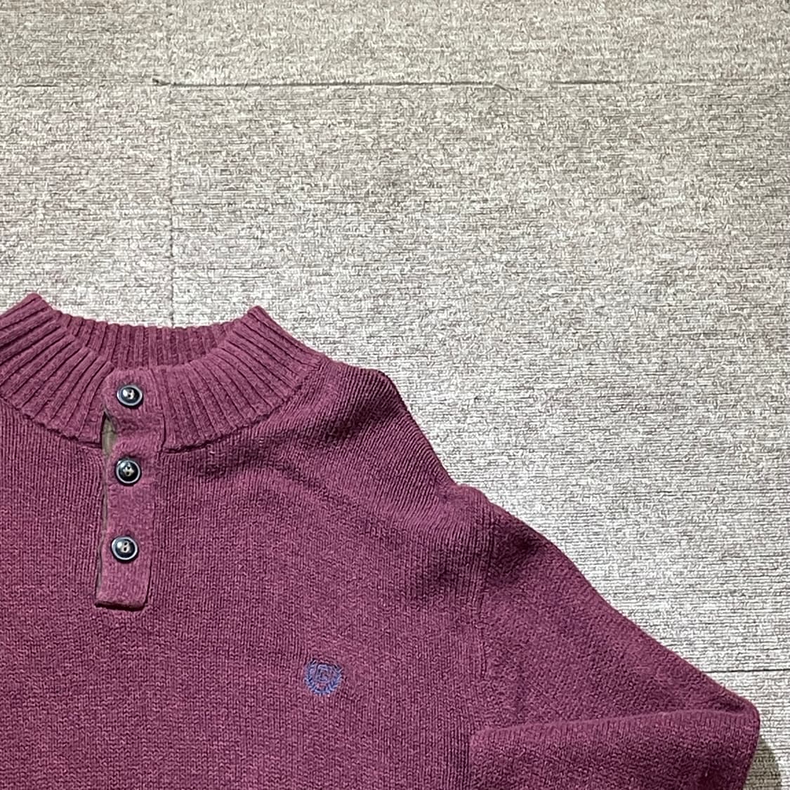 (XL) CHAPS 챕스 하프넥 버튼 니트 상품이미지2