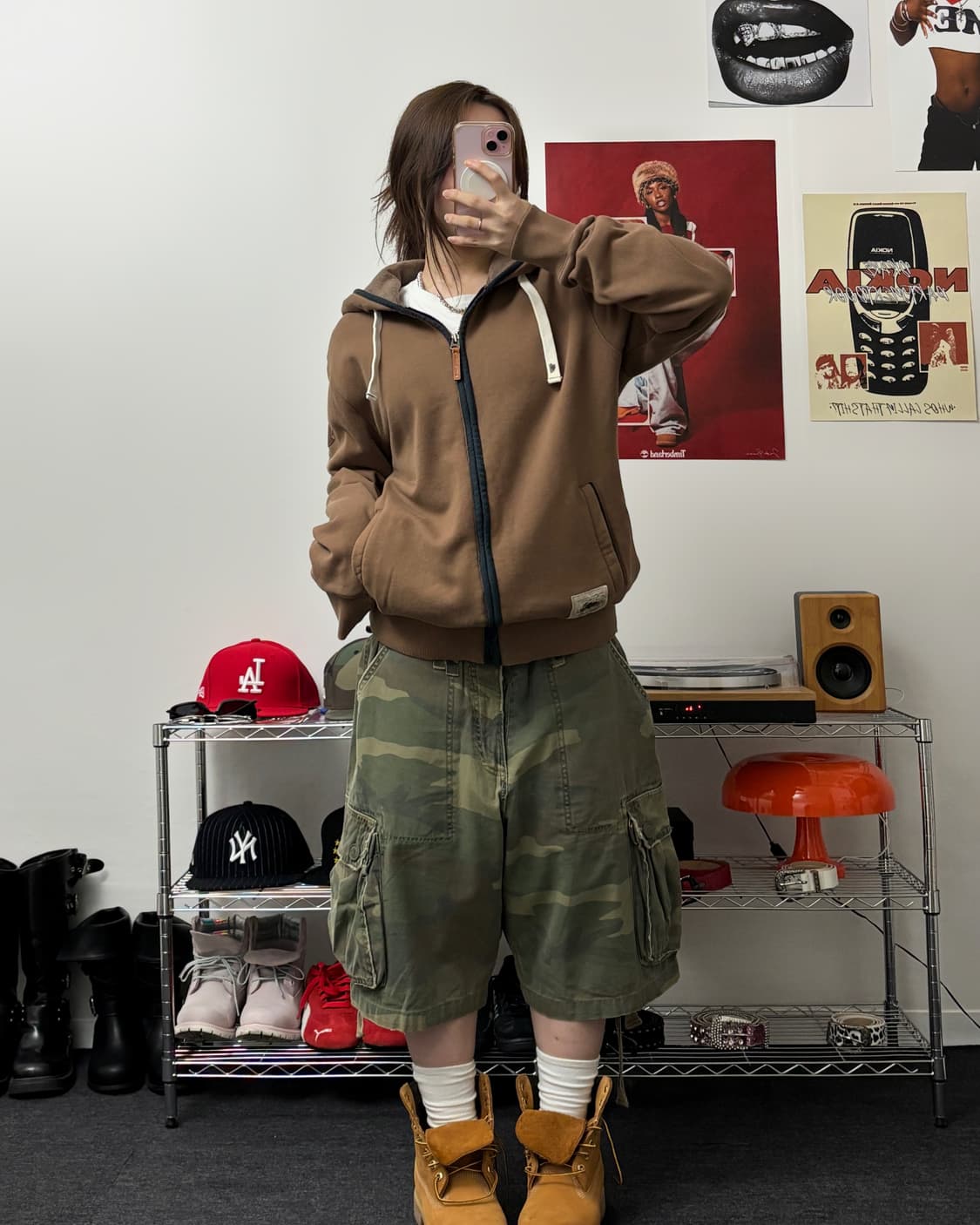 캐나다 루츠 00s 모카 브라운 후드집업 상품이미지4