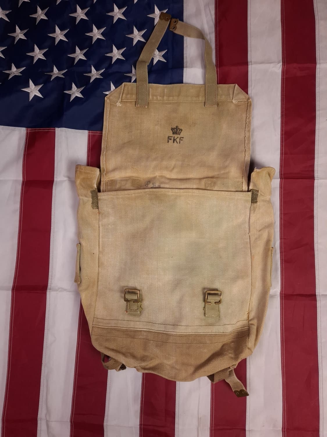 오리지날 WW2 40's P37 영국군 캔버스 백 상품이미지2