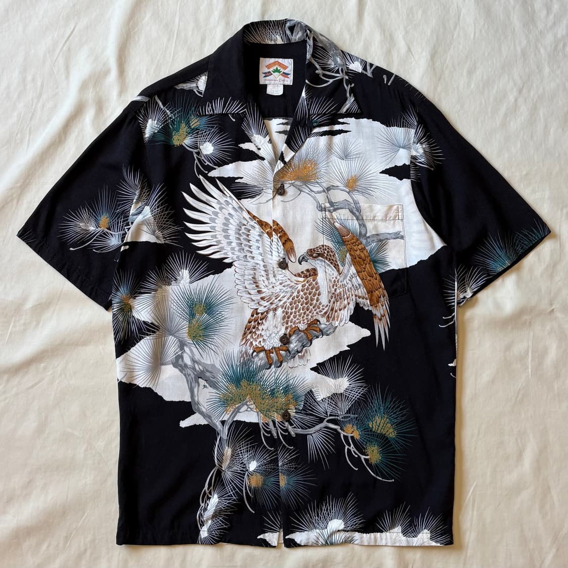 [S/97] 80s USA 레이온 하와이안 셔츠 상품이미지1