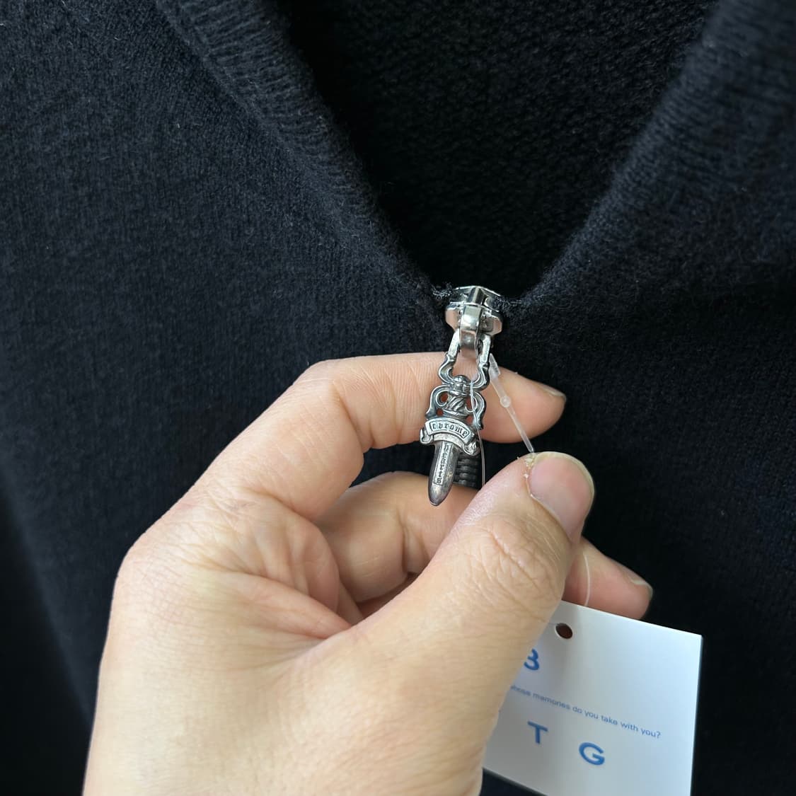 15715 - 크롬하츠 캐시미어 후드 집업 자켓 (캐시미어 100%) 상품이미지3