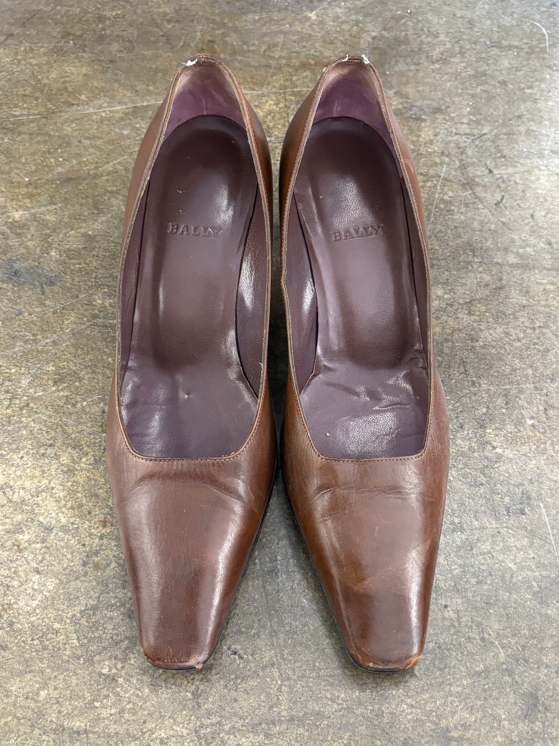 BALLY 발리 브라운 가죽 여성 펌프스 240 상품이미지2