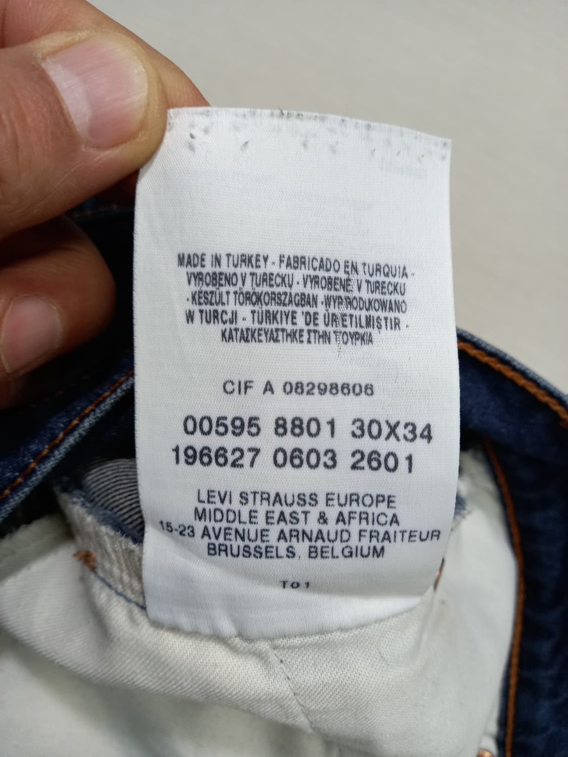 30 리바이스595 스판 약부츠컷 진청 30-212 상품이미지9