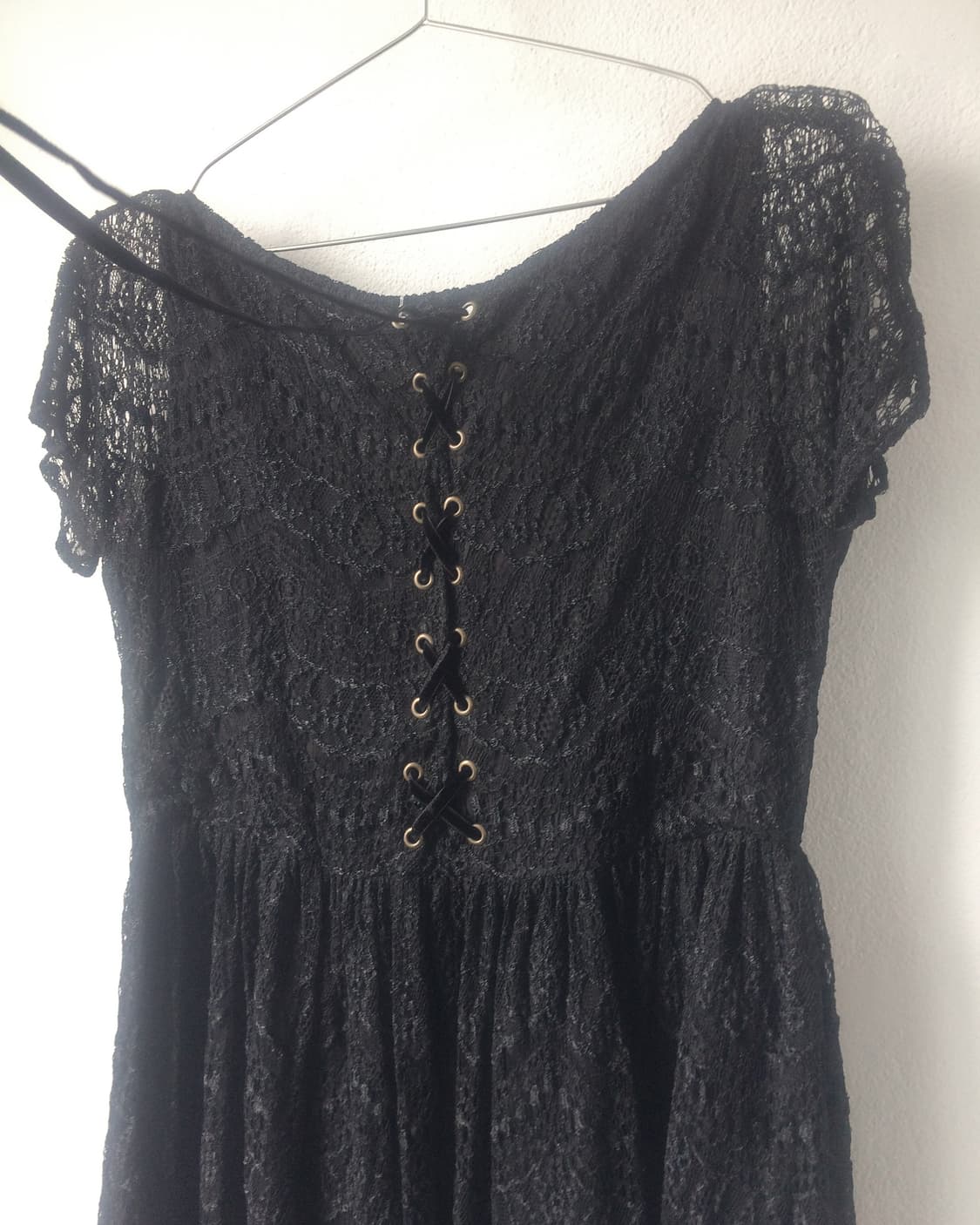 Back lace up point lace onepiece 상품이미지7