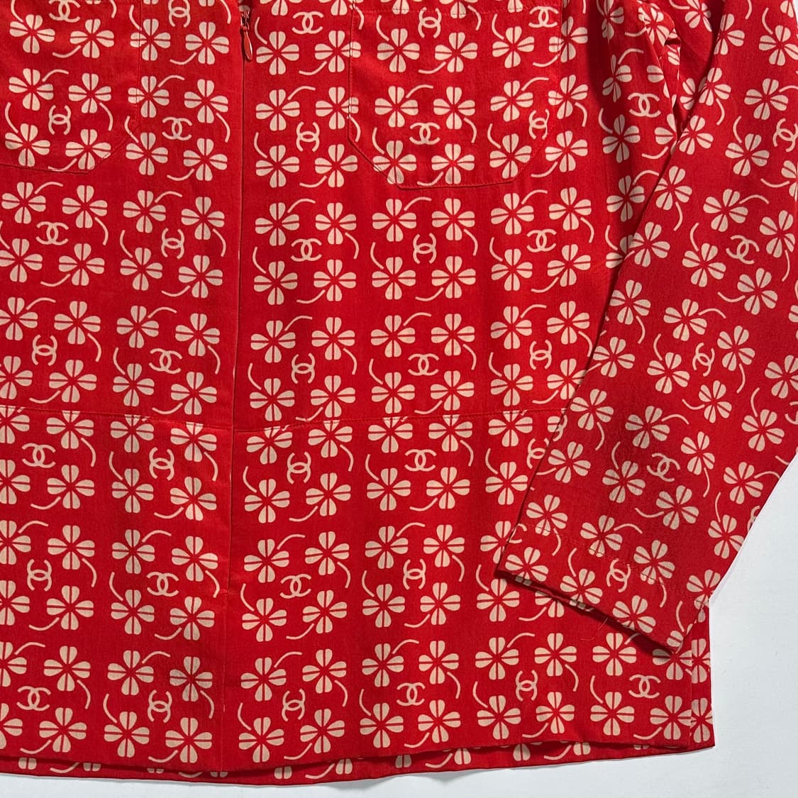 샤넬 CC로고 실크 블라우스  상품이미지3