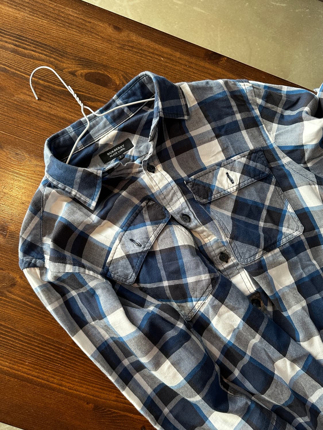 버버리 블랙라벨 체크 셔츠  상품이미지3