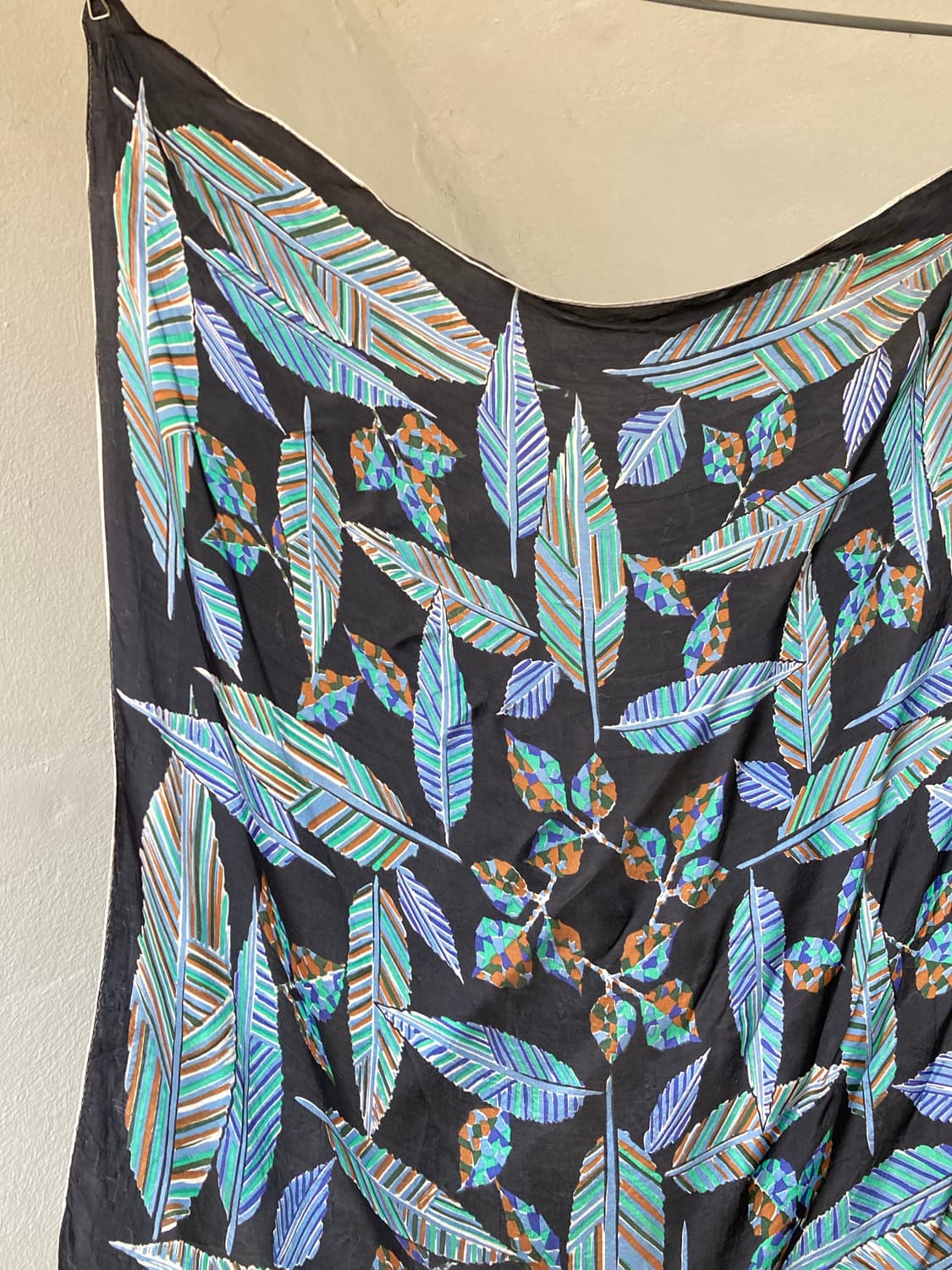 빈티지 블루 패턴 스카프 상품이미지2