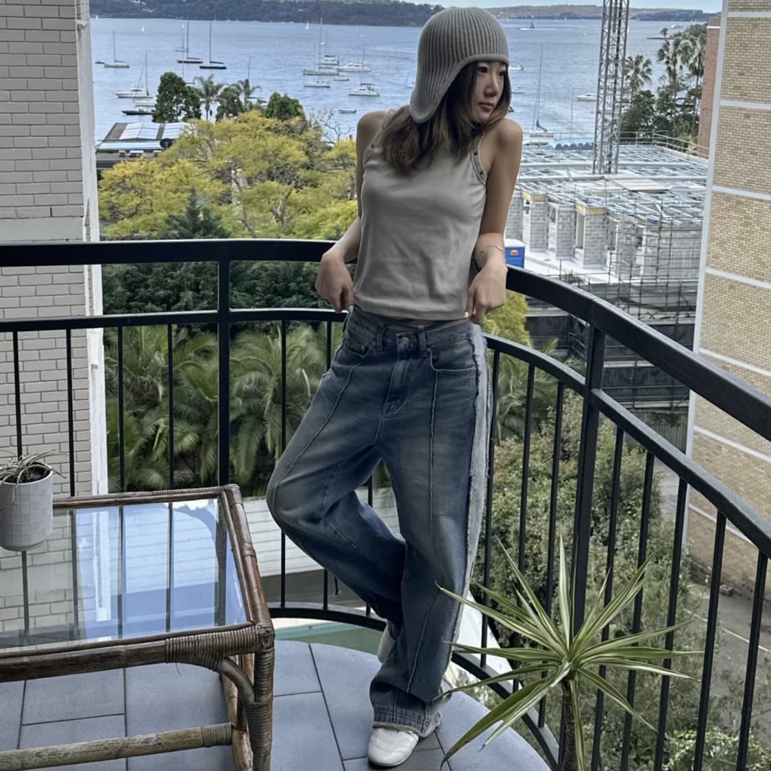 다이닛 DEINET BUNNY BEANIE IN BEIGE 상품이미지5