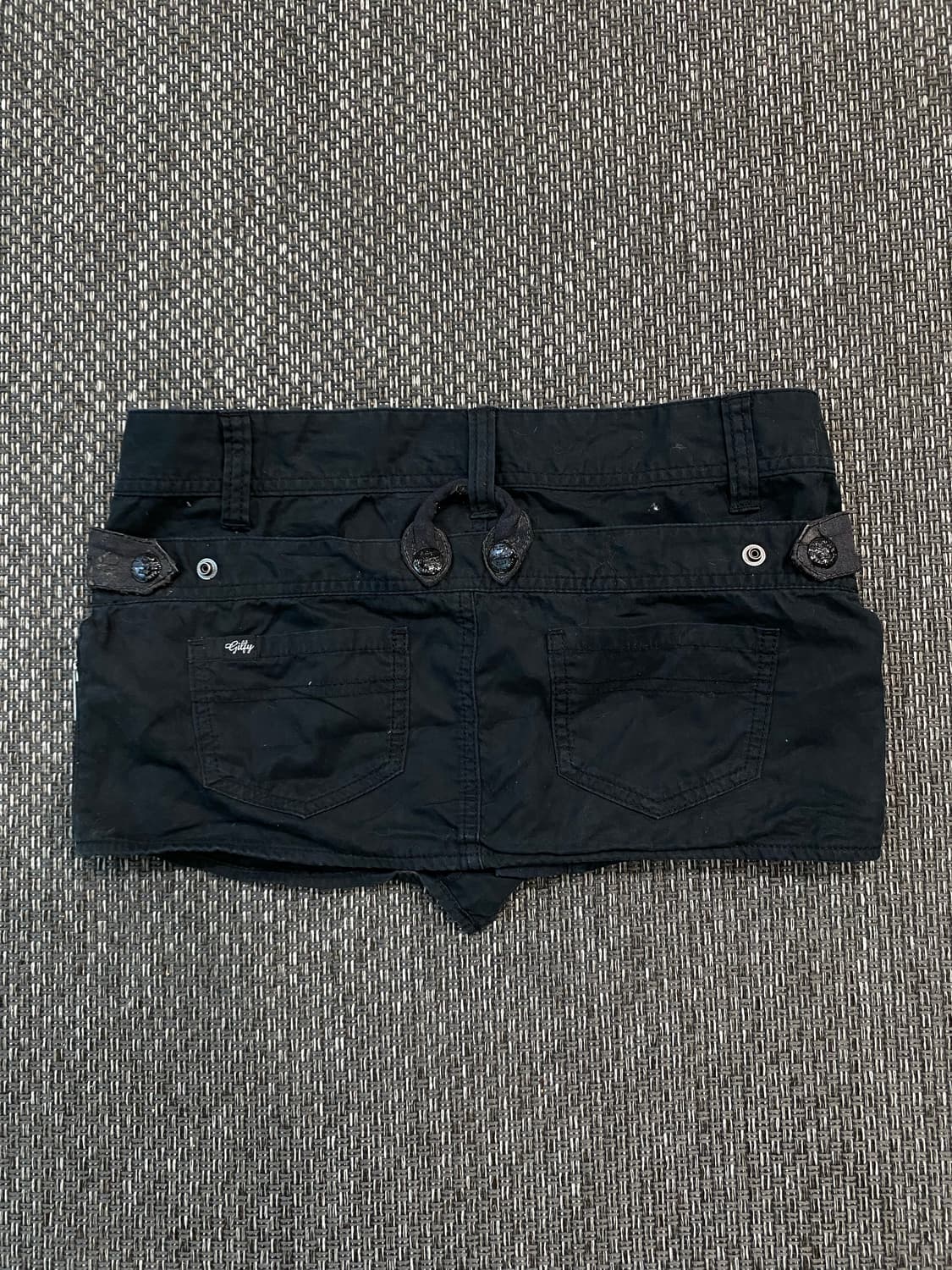 00’s Black Zip Detail Short Skirts 상품이미지6