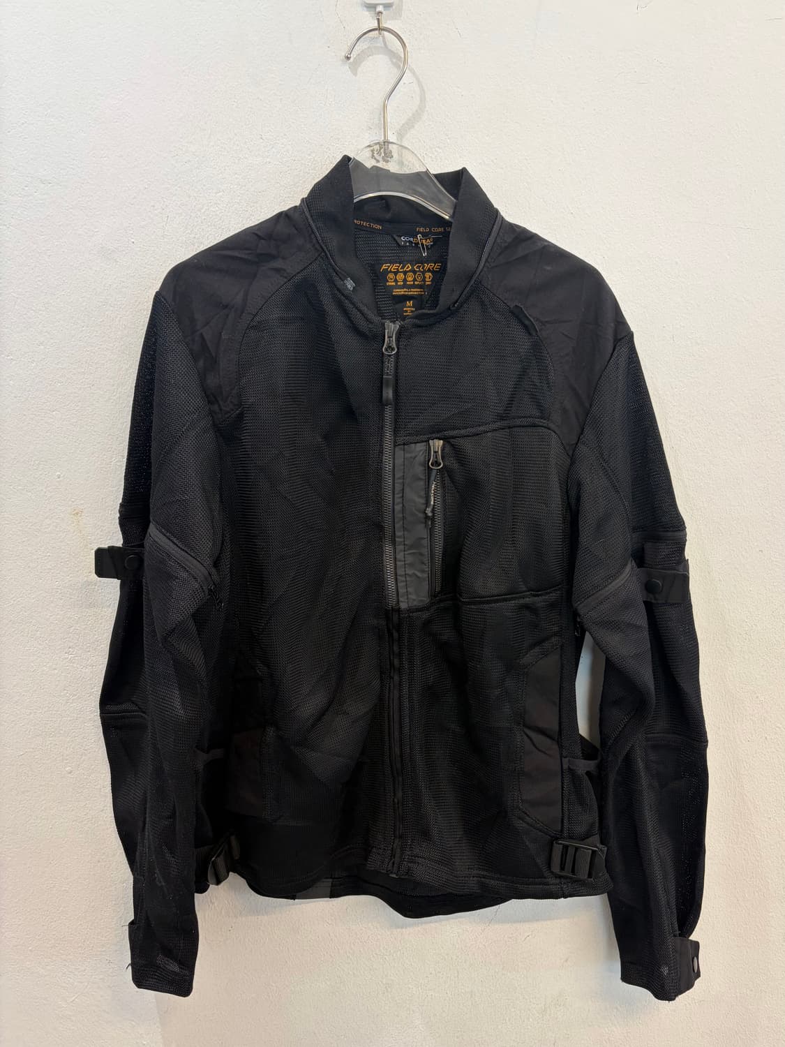 Black Mesh Tech Rider Jacket 상품이미지1