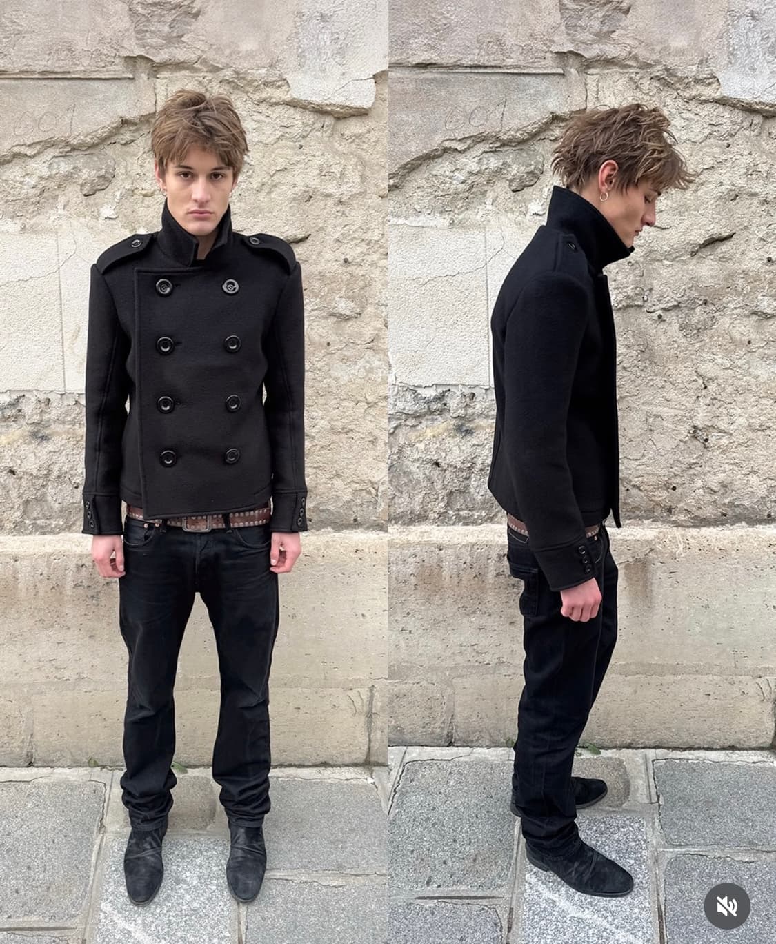 [L]페로우즈 피코트 블랙 상품이미지2