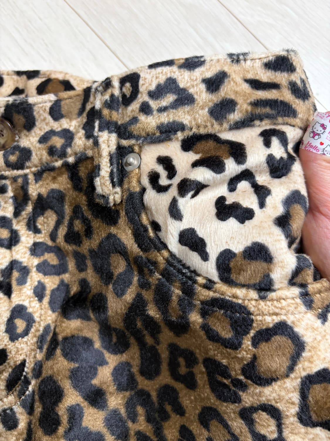 스타일난다 메이드 레오파드 퍼 터치 미니스커트 상품이미지2