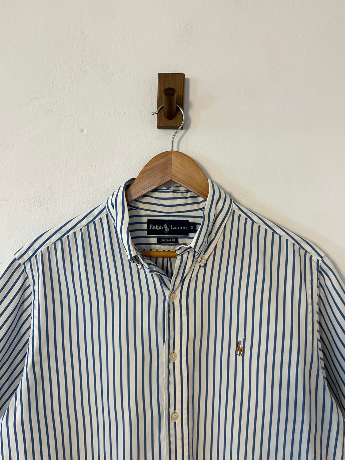 폴로 블루 스트라이프 반팔 셔츠  상품이미지2