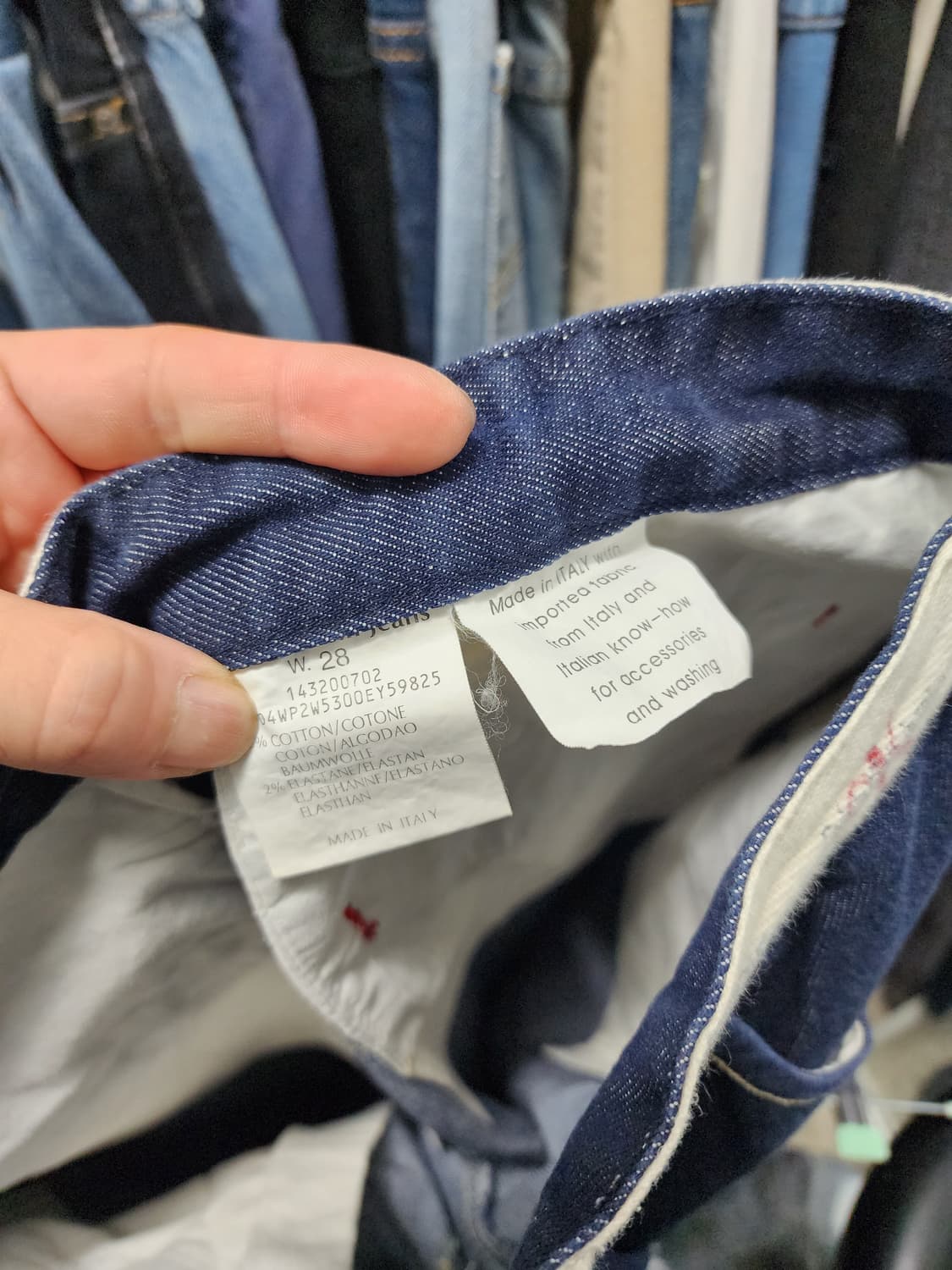 캘빈클라인 90s y2k 로프디테일 생지 데님 상품이미지6