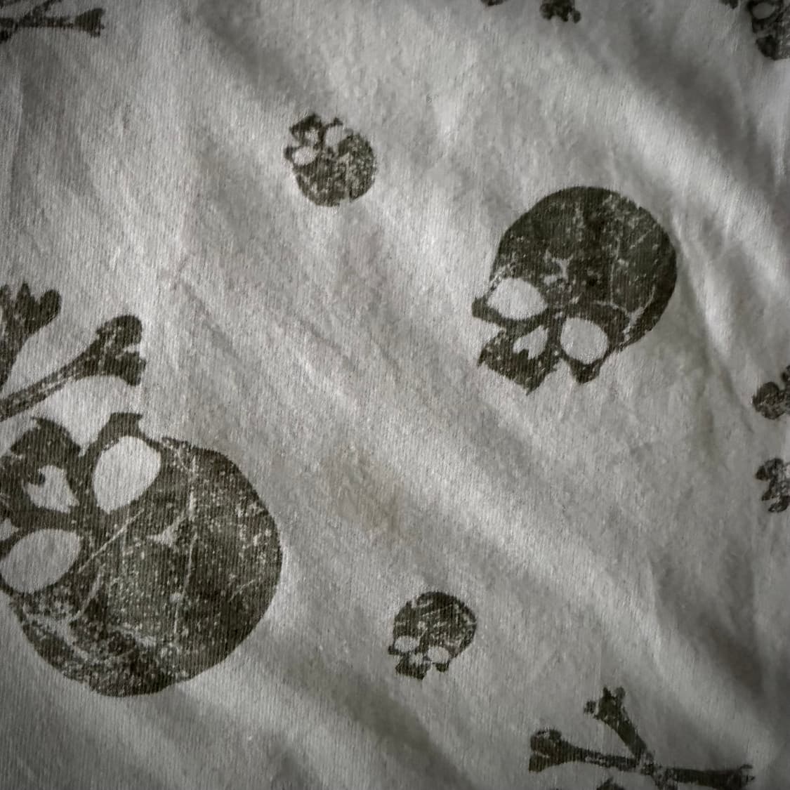 Skull print vintage t shirt 상품이미지6