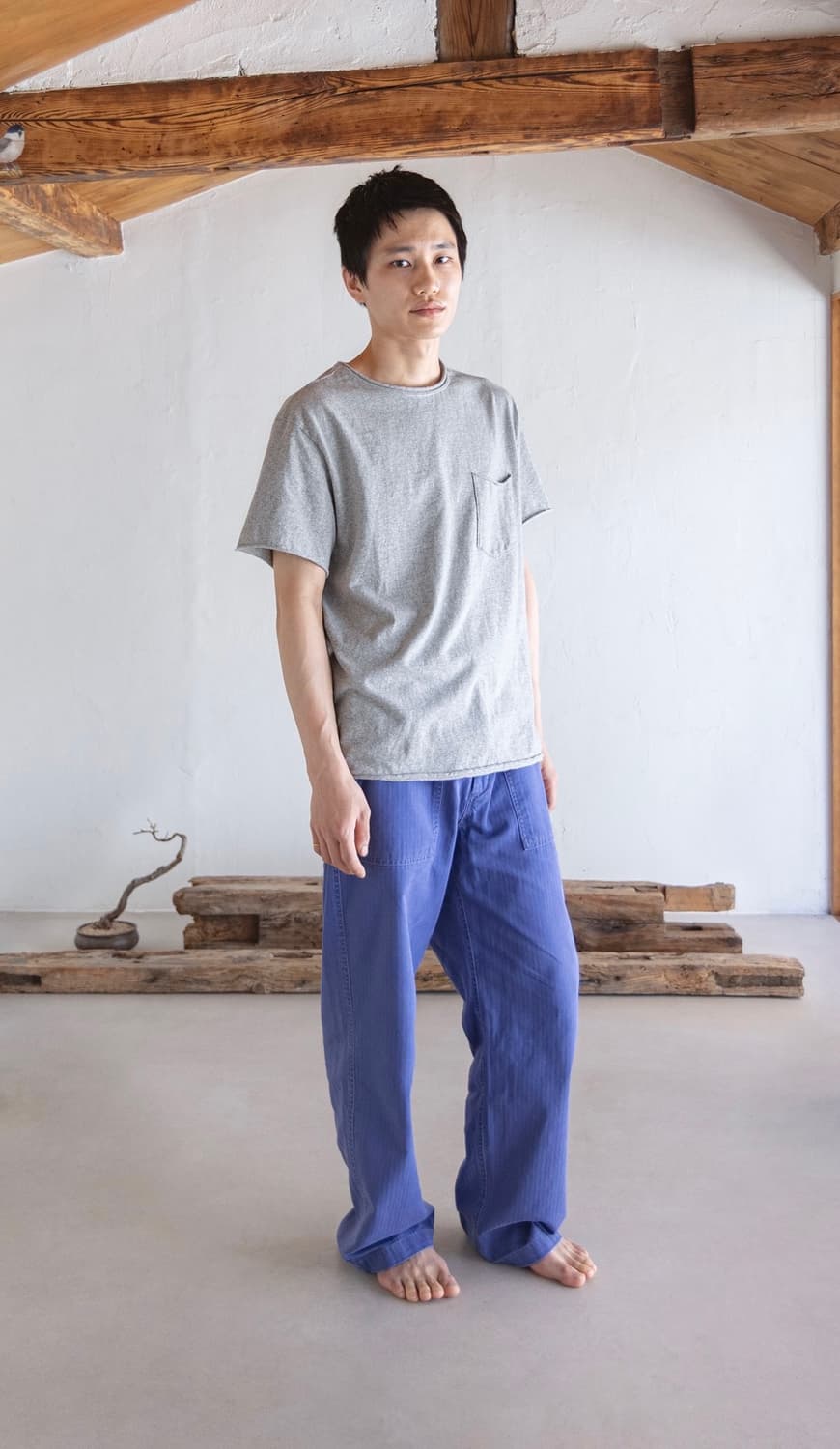 h.a.m hbt 107 pants blue 상품이미지2