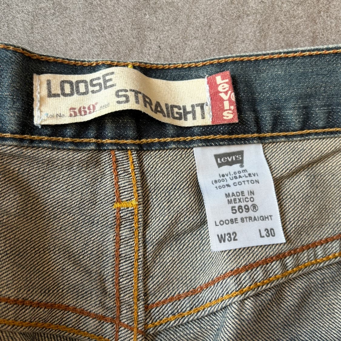 리바이스 정품 569 데님 팬츠 바지 상품이미지4
