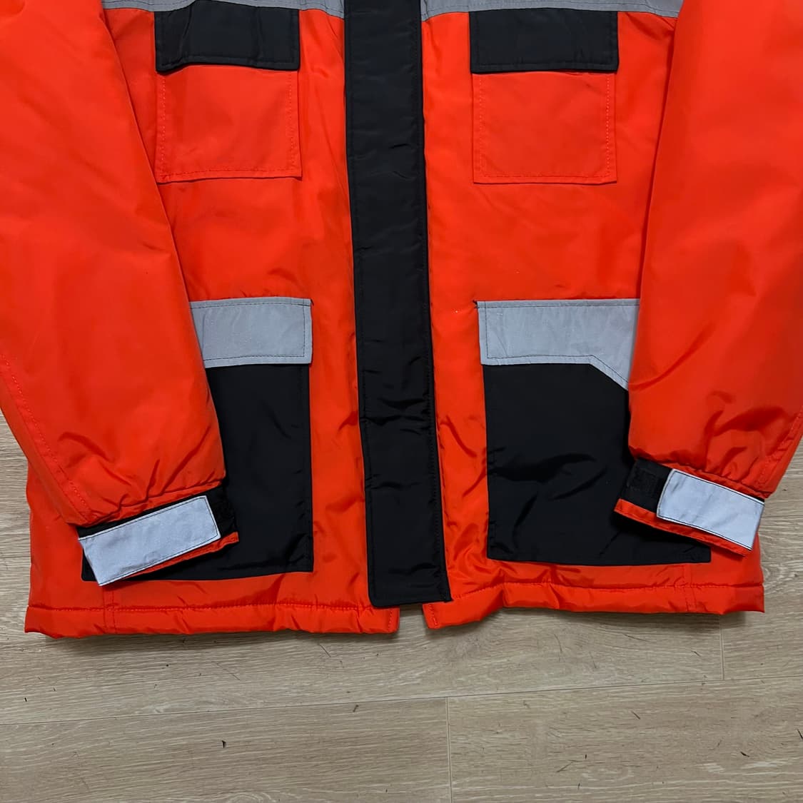 자라 리플렉티브 배색 스키복 보드복 스키점퍼 [오렌지] M/95 상품이미지3