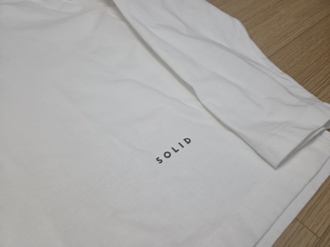 솔리드 옴므 슬리브 후드 티셔츠 상품이미지6