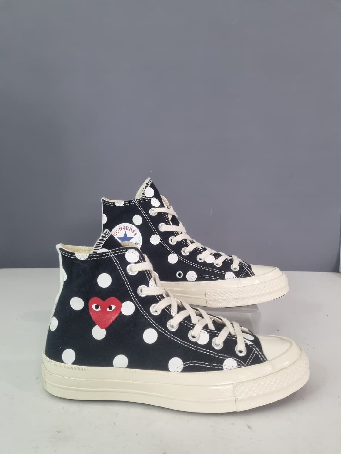 240 꼼데가르송 컨버스 도트 하이 상품이미지1