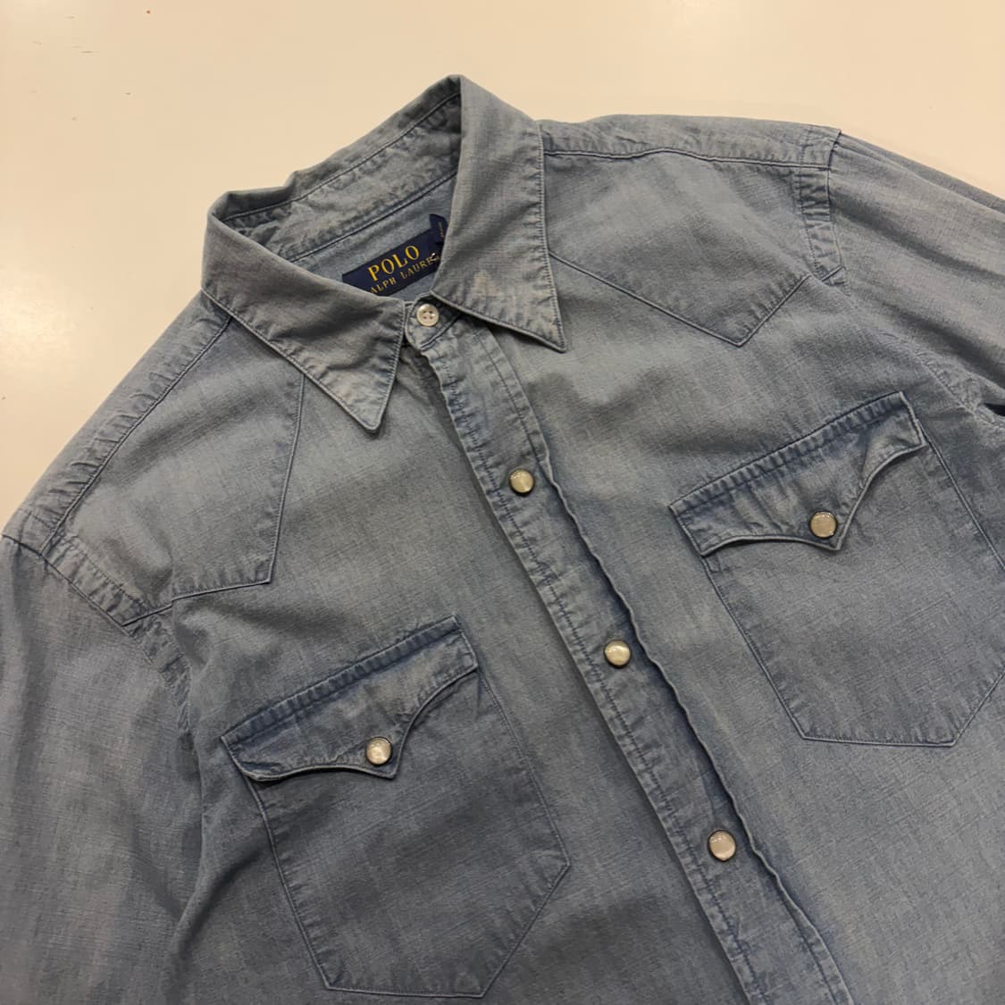 [S] 폴로 랄프로렌 웨스턴 데님 셔츠 남방 B515 상품이미지3
