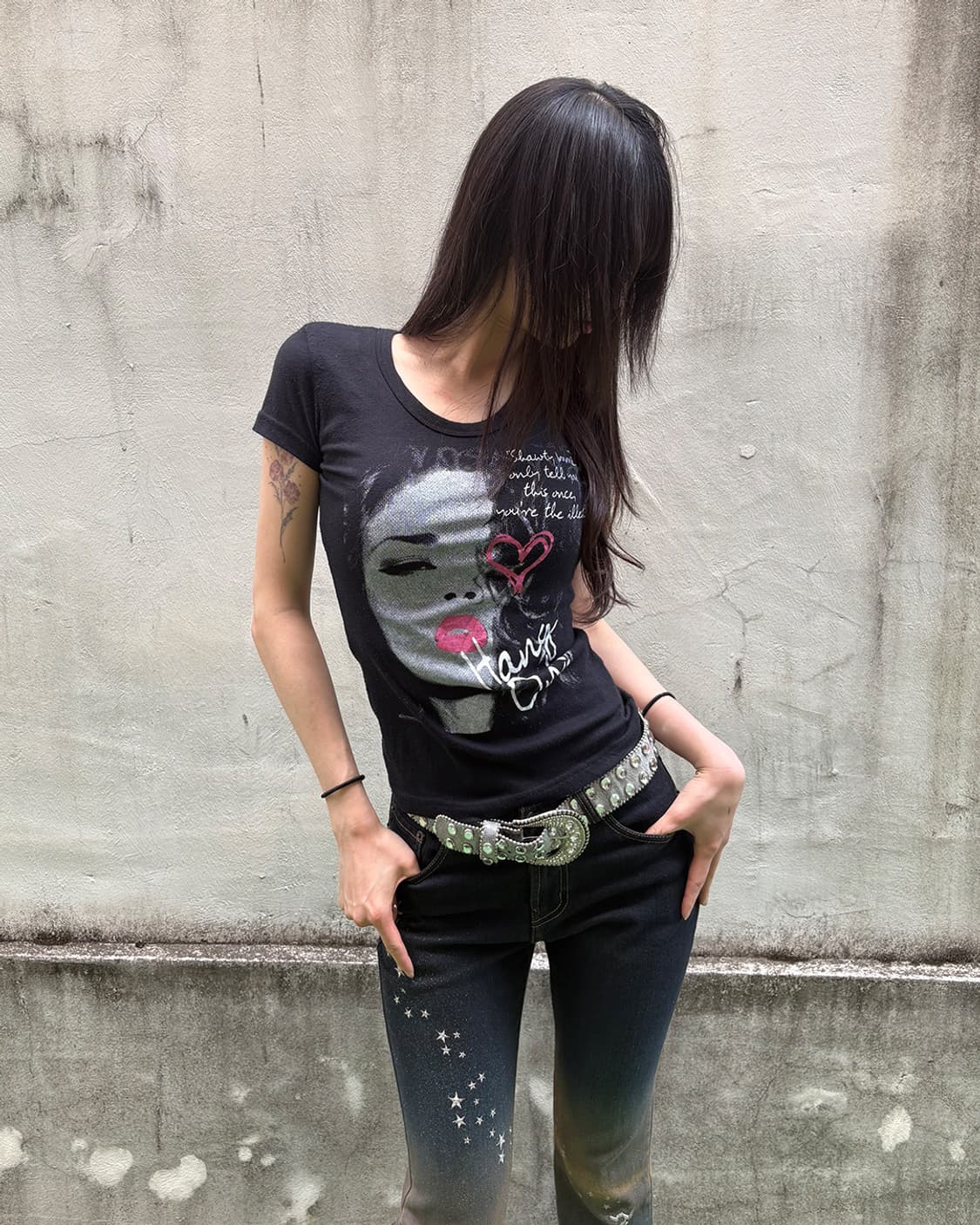 Y2K Diva Graphic Slim T-shirts 상품이미지1