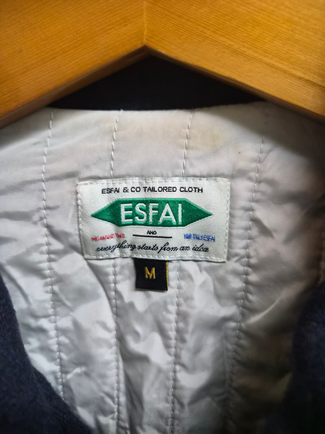 M) ESFAI 에스파이 울 블루종 자켓 팝니다 상품이미지5