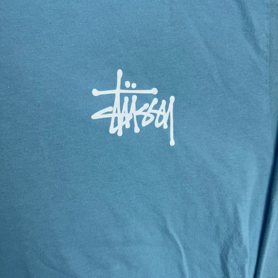 스투시 베이직 롱슬리브 티셔츠 블루 L 상품이미지2