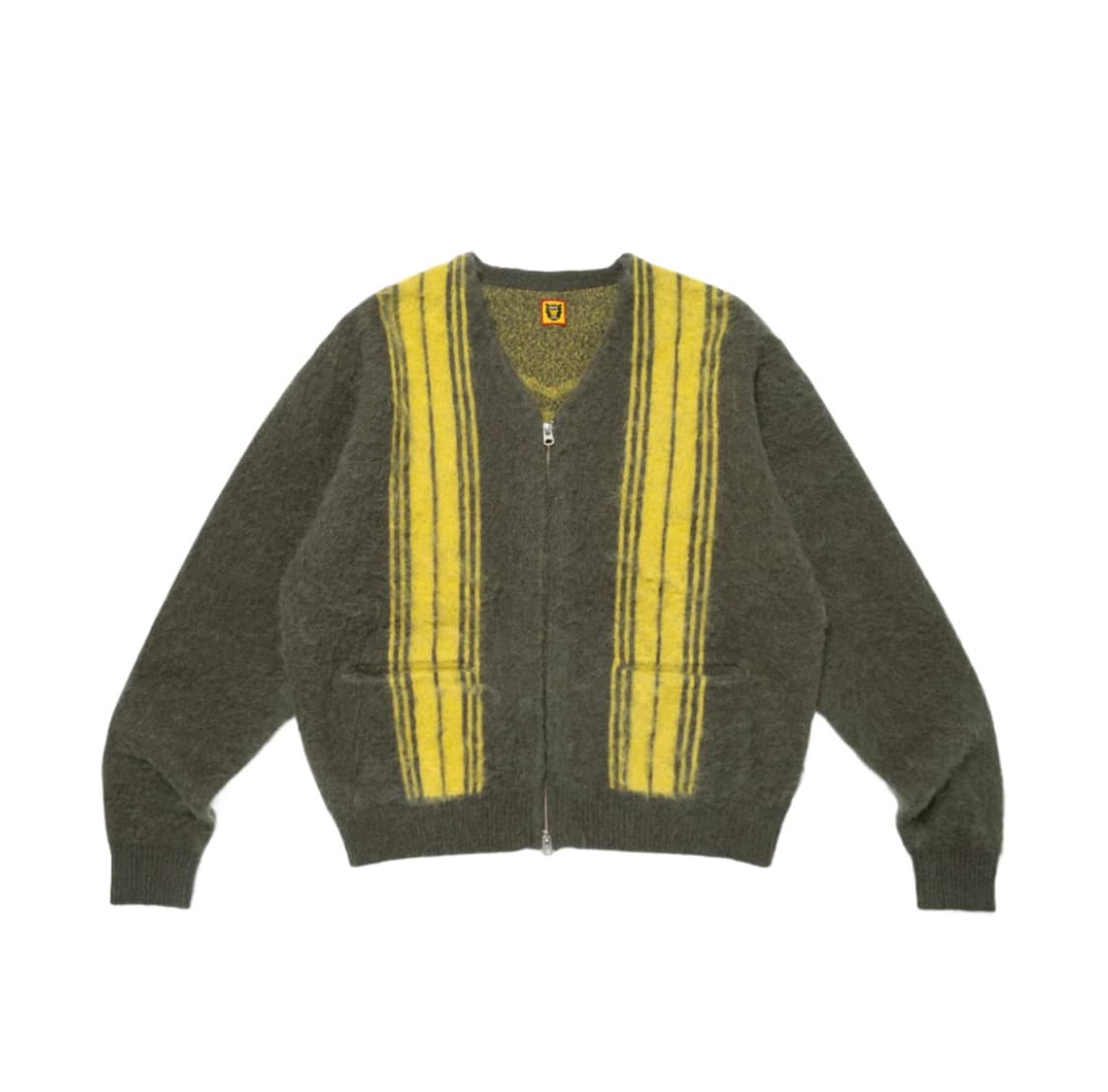 휴먼 메이드 모헤어 집업 가디건 그린 XL 상품이미지1