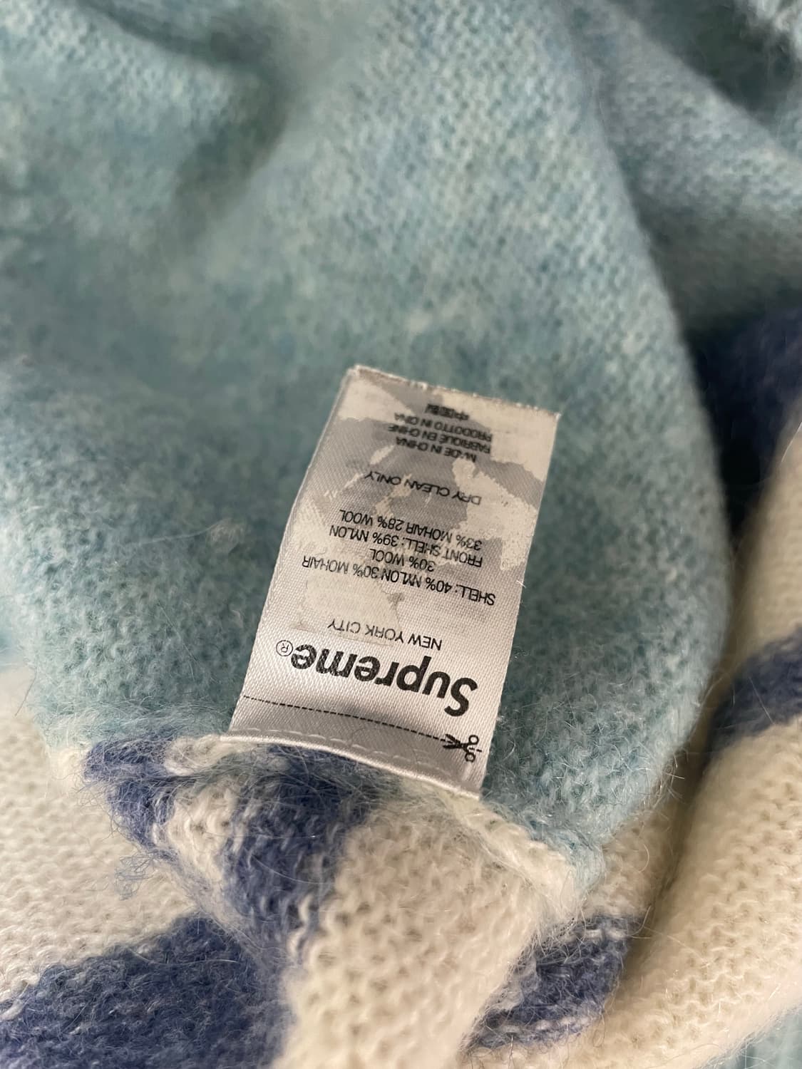 22FW 슈프림 로켓 스웨터 블루 (L) 상품이미지7