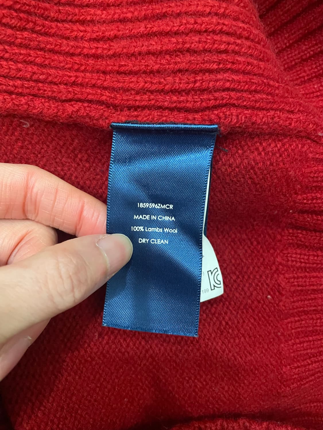 폴로 랄프로렌 빅포니 램스울 집업 자켓 레드 상품이미지8