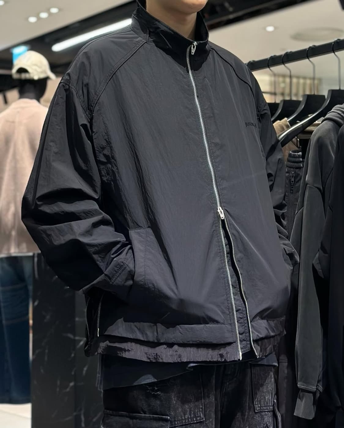 준지 나일론 레이어드 트랙 자켓 상품이미지1