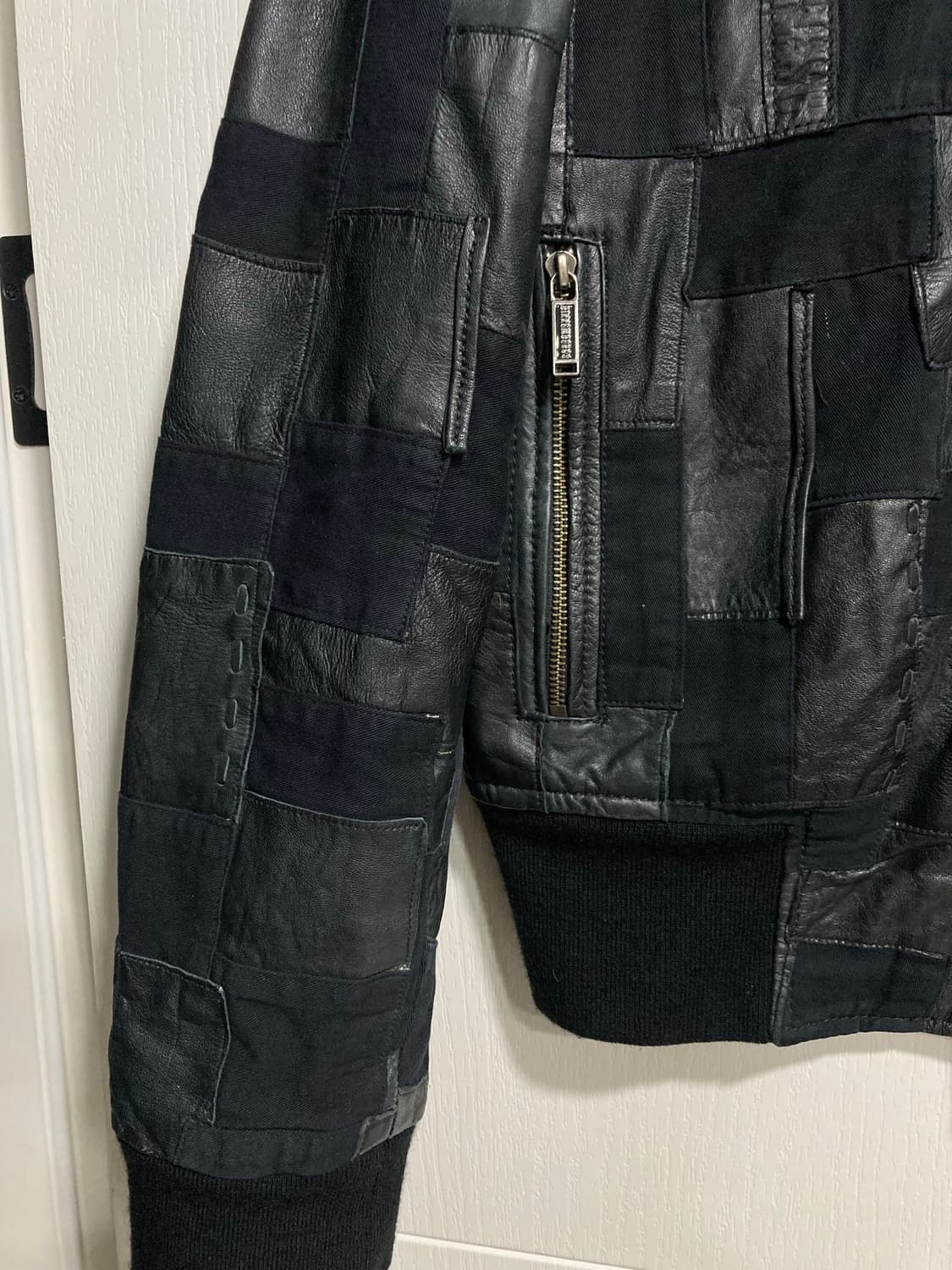 딕 비켐버그 패치워크 가죽 자켓 상품이미지4