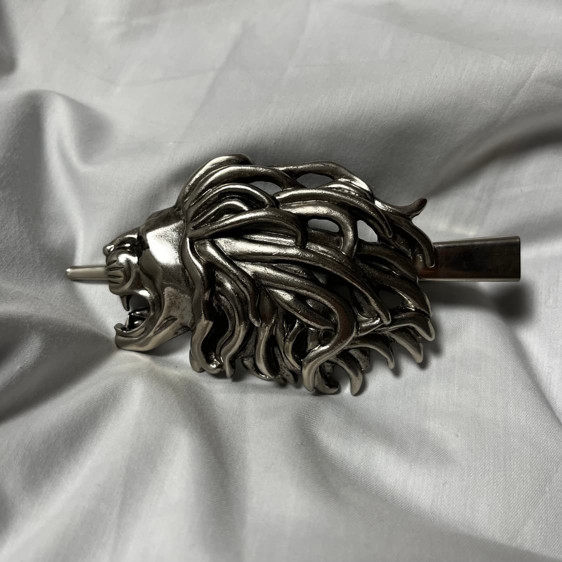 캐피탈 라이언 펜던트 스카프 핀 실버 상품이미지2