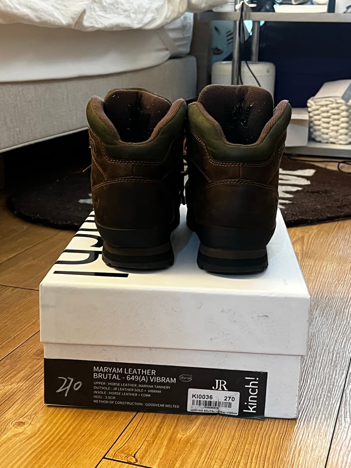 팀버랜드 워터프루프 필드 부츠 브라운 / 270 상품이미지4